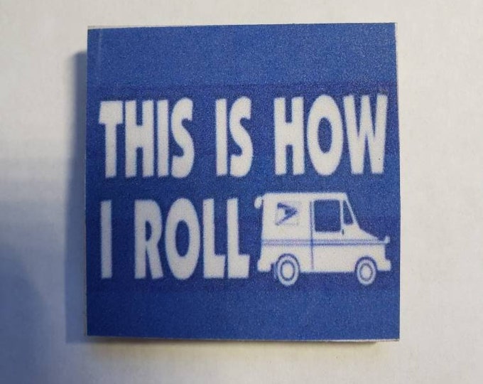 Letter carrier, usps , postal carrier fridge magnet