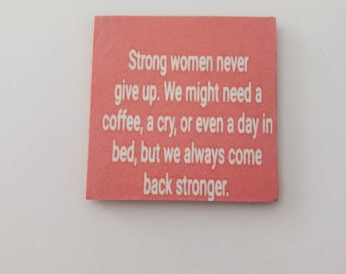 Inspirational positive fridge magnet