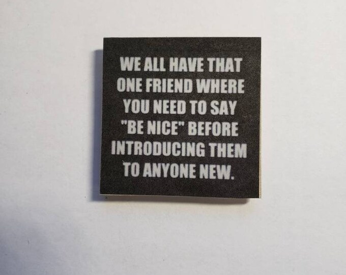 Sarcastic funny fridge magnet