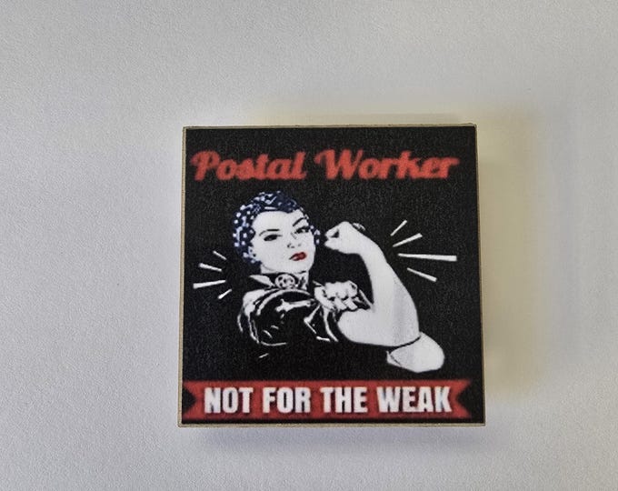 letter carrier rural carrier, clerk usps fridge magnet