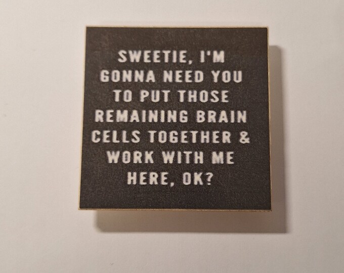 Sarcastic funny fridge magnet