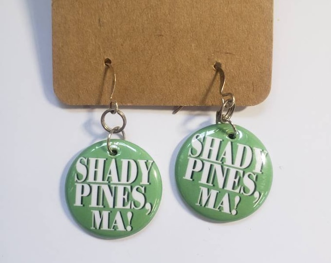 Golden Girls shady pines ma 1in dangle earrings