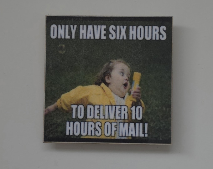 Postal worker, usps, letter carrier magnet
