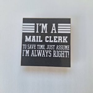 Mail clerk usps  fridge magnet