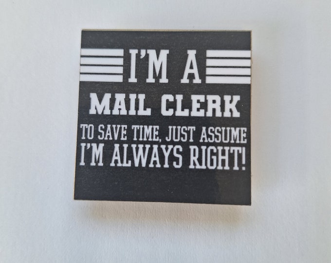 Mail clerk fridge magnet usps