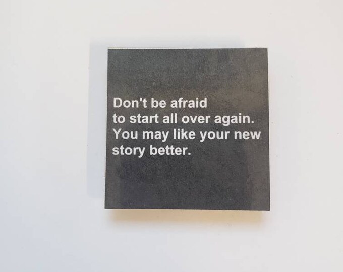 Inspirational fridge magnet