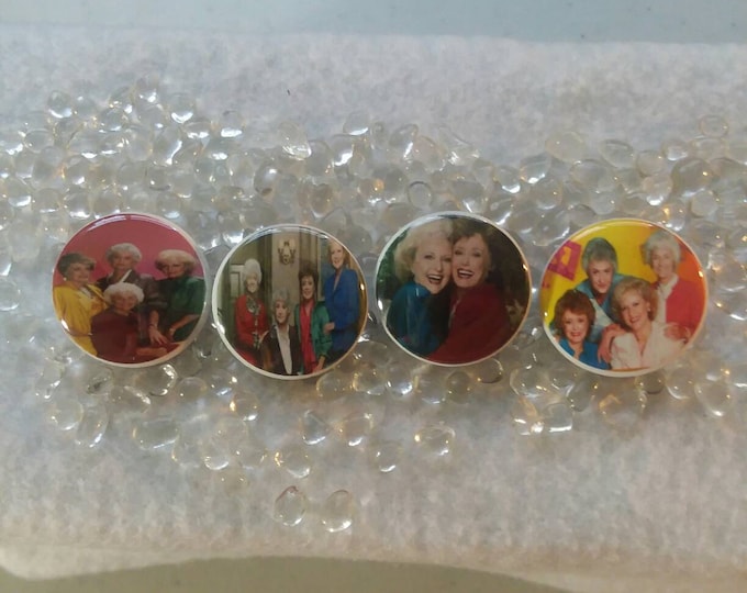 Golden Girls 1in magnets, blue hairs, sarcastic, thanks for being a friend.. Set of 4.