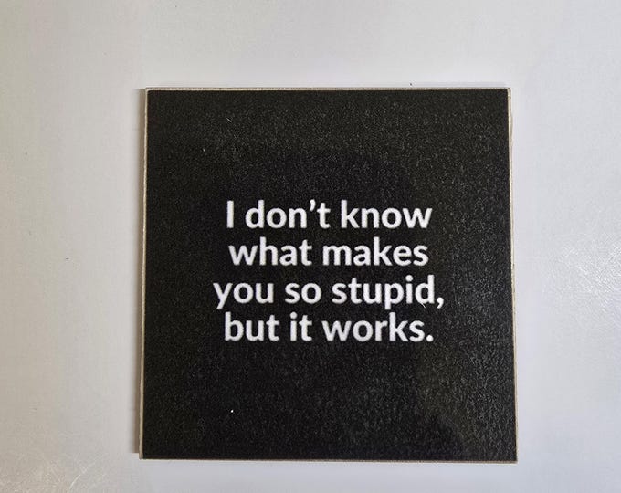 Sarcastic funny fridge magnet