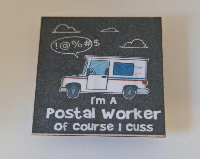 USPS letter carrier, rural carrier, usps , postal carrier fridge magnet