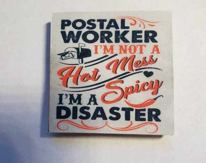 Letter carrier, usps , postal carrier fridge magnet