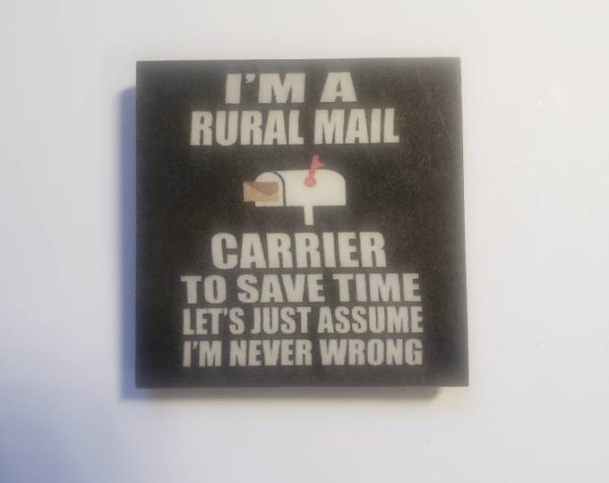 Letter carrier, rural carrier, usps , postal carrier fridge magnet