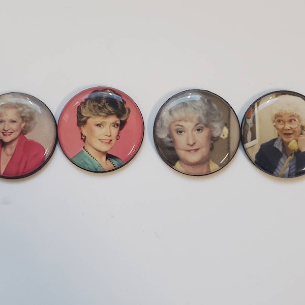 Golden Girls set of 4 fridge 1in magnets. Betty White