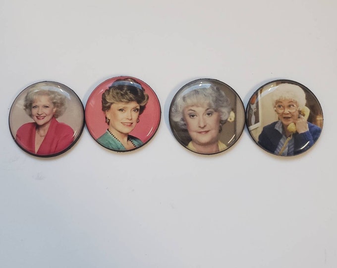 Golden Girls set of 4 fridge 1in magnets.