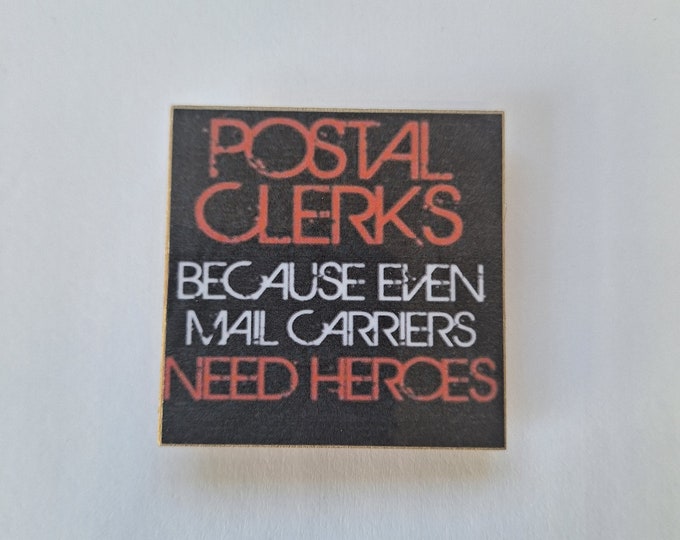 USPS mail clerk fridge magnet