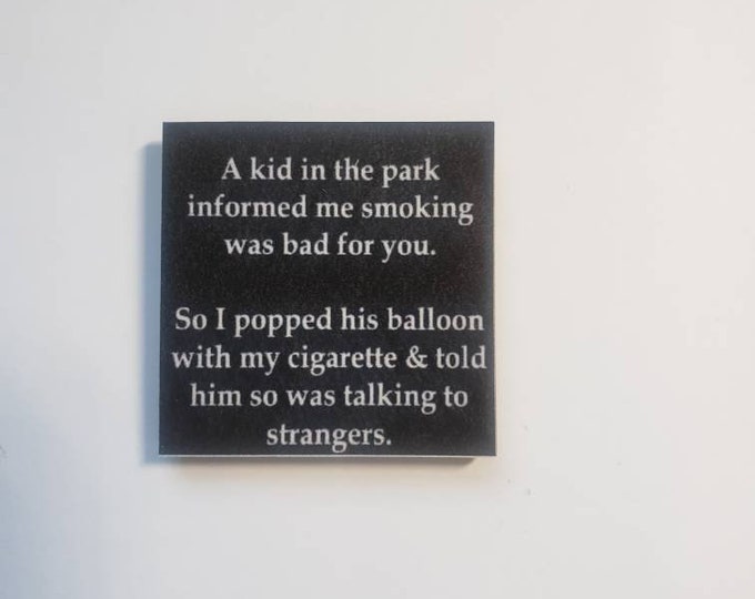 Sarcastic funny fridge magnet