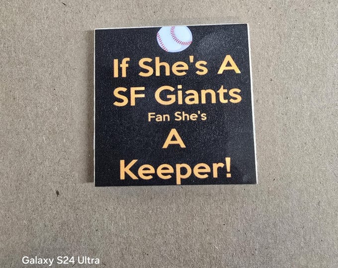 SF Giants baseball fridge magnet