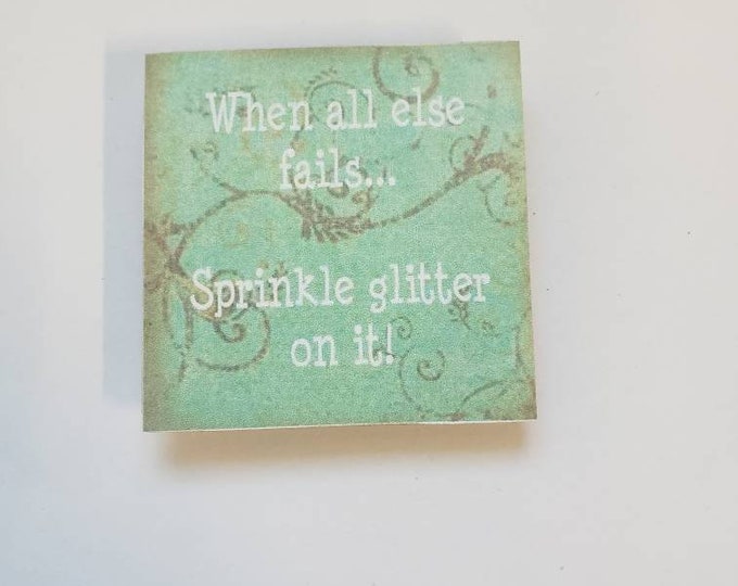 Inspirational fridge magnet
