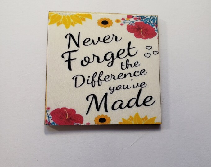 Inspirational positive fridge magnet