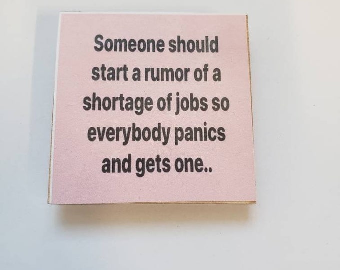 Sarcastic funny fridge magnet