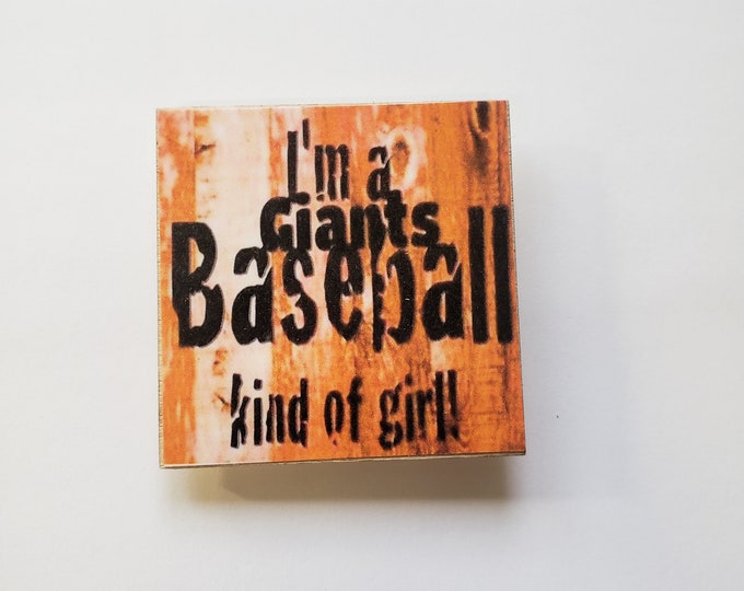 SF Giants baseball fridge magnet
