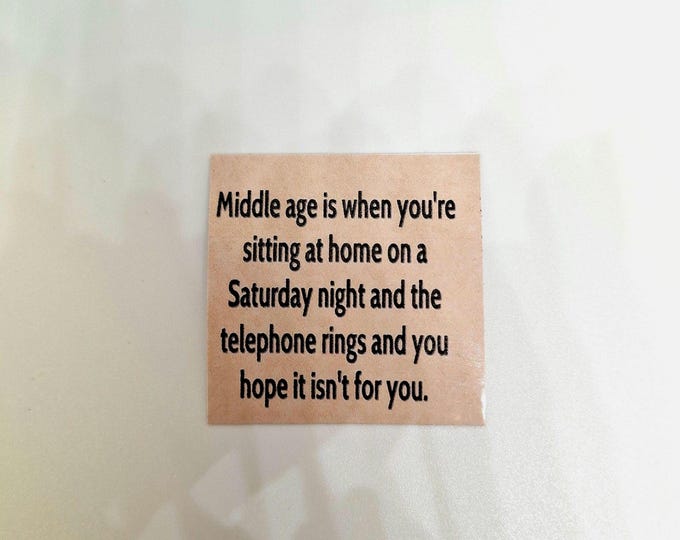 sarcastic witty funny middle age magnet