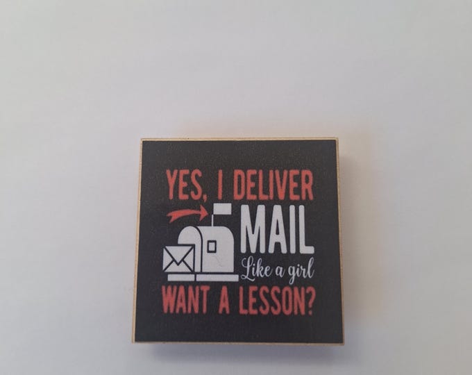 Postal worker, usps, letter carrier magnet
