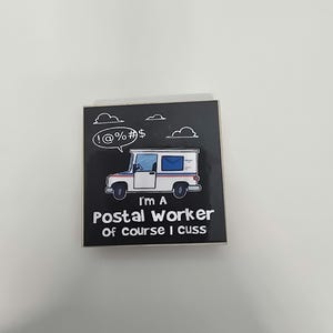 Postal worker, usps, letter carrier mail carrier fridge magnet
