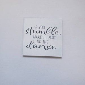 Inspirational fridge magnet