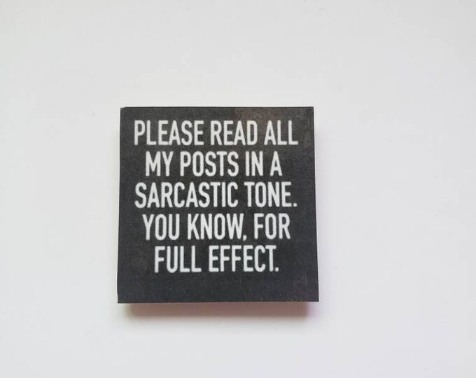 sarcastic witty funny magnet