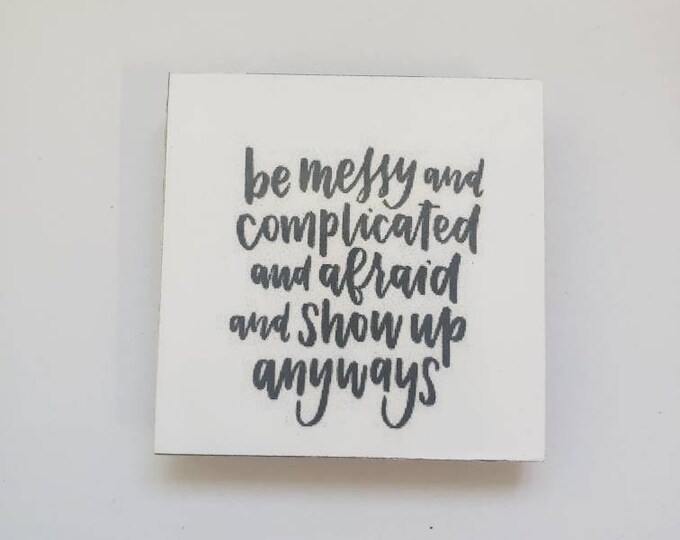 Inspirational fridge magnet