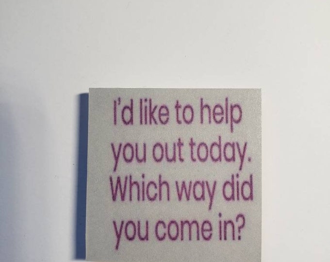 Sarcastic funny fridge magnet