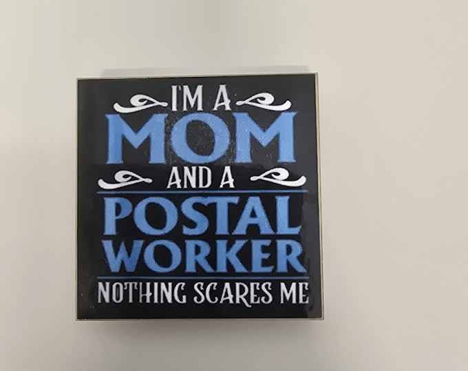 Letter carrier, usps , postal carrier fridge magnet