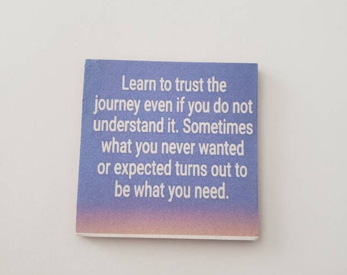 Inspirational positive fridge magnet