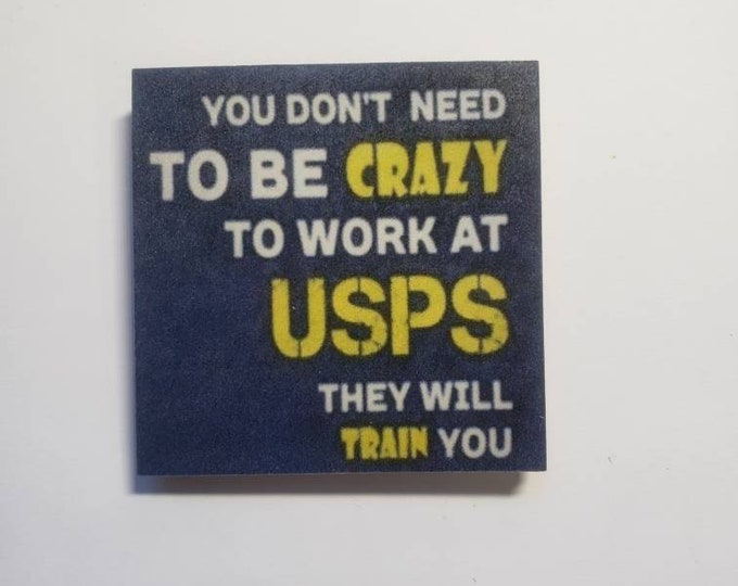 Postal carrier fridge magnet