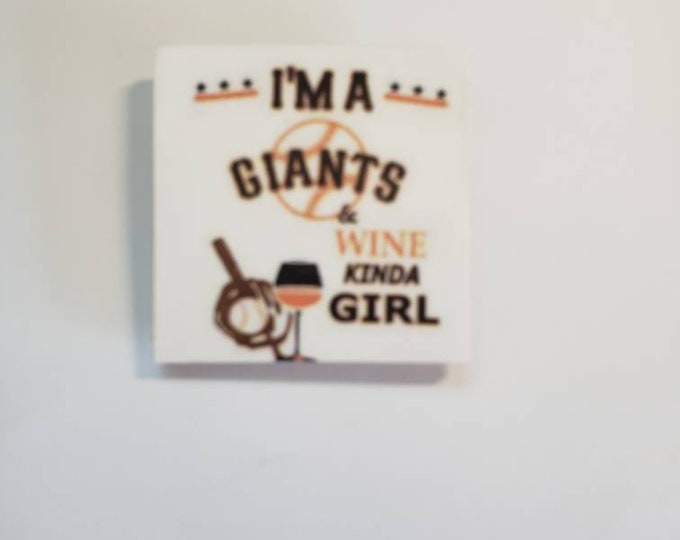 SF Giants baseball fridge magnet