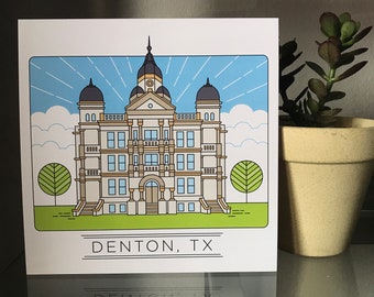 Denton, Texas, Downtown Courthouse on the Square