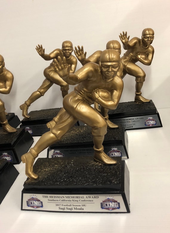 Heisman Trophy Replica Engraved Custom Fullcolor Etsy