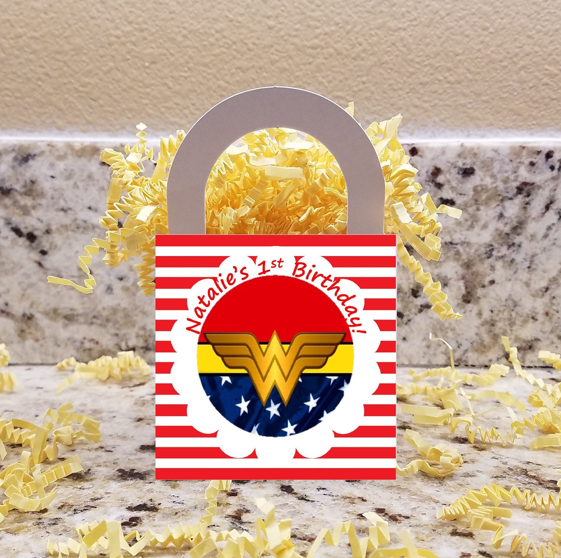 Wonder Woman Treat Boxes Wonder Woman Popcorn Boxes Wonder | Etsy