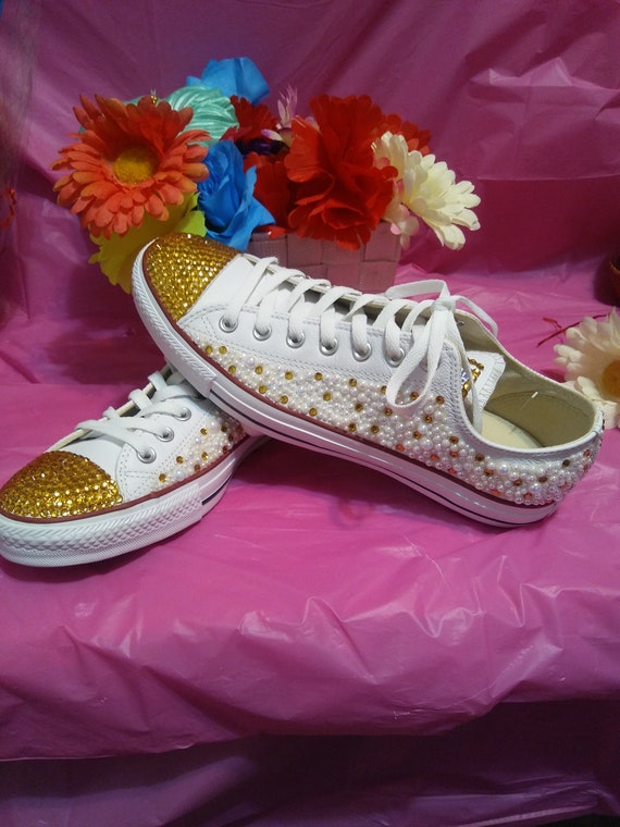 ladies gold converse