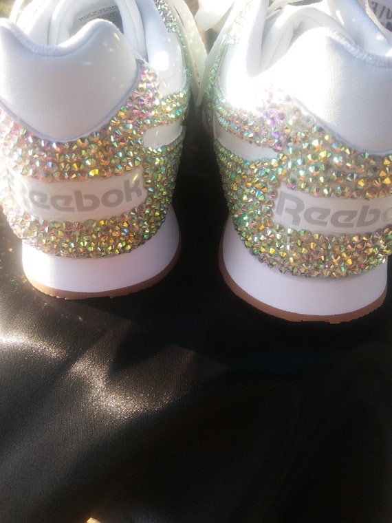 Sparkly reeboks best sale