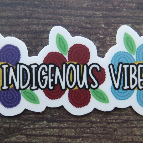 Beaded Indigenous Vibes Sticker, Alaskan native sticker, Indigenous Sticker, water bottle sticker, phone sticker, laptop stocker