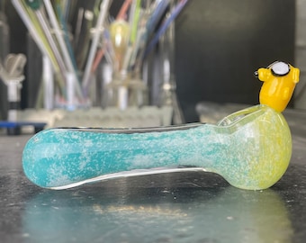 Anime Yellow Dog Glass Pipe