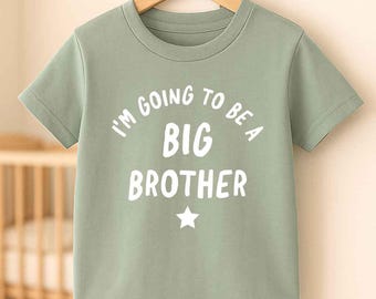 Big Brother Announcement T-Shirt: 100% Cotton Pregnancy Reveal