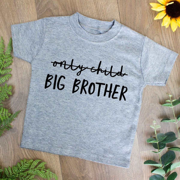 Big Brother Tshirt | Big Brother Announcement | Pregnancy Announcement | Gifts for Kids | Unisex Clothes | New Baby Announcement