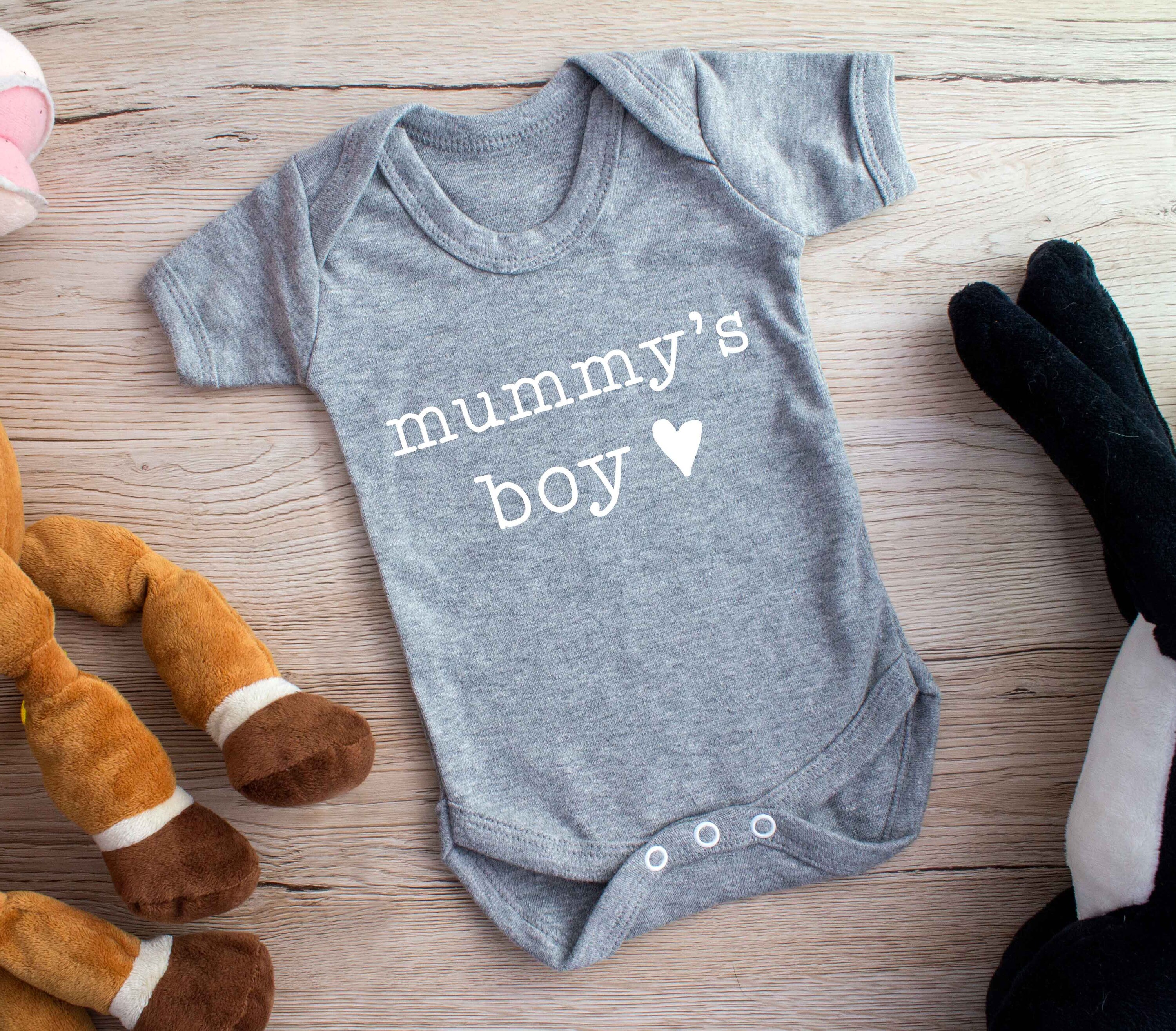 Mummy s Boy Baby Grow Baby Boy Gift Cotton Bodysuit Baby Boy Clothing Cute Baby Clothes New Baby Gift First Mothers Day Etsy UK