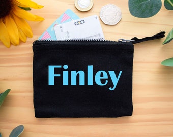 Gifts For Kids | Boys Coin Purse with Personalised Name | Unique Gifts for Children | Childrens Pocket Money Purse | Kids Stocking Fillers