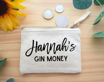 Custom Coin Purse with Personalised Name | Unique Gifts for Women | Funny Gifts for Alcohol Lovers | Stocking Fillers | Gifts for Her