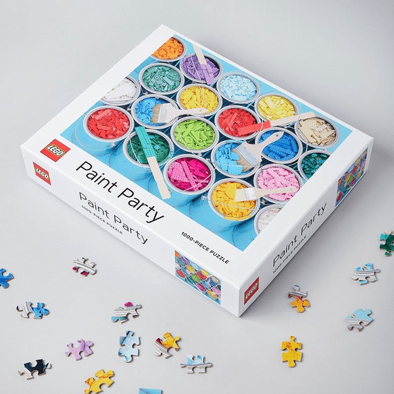 LEGO Paint Party 1000 Pieces Puzzle, Lego Puzzle -  Israel