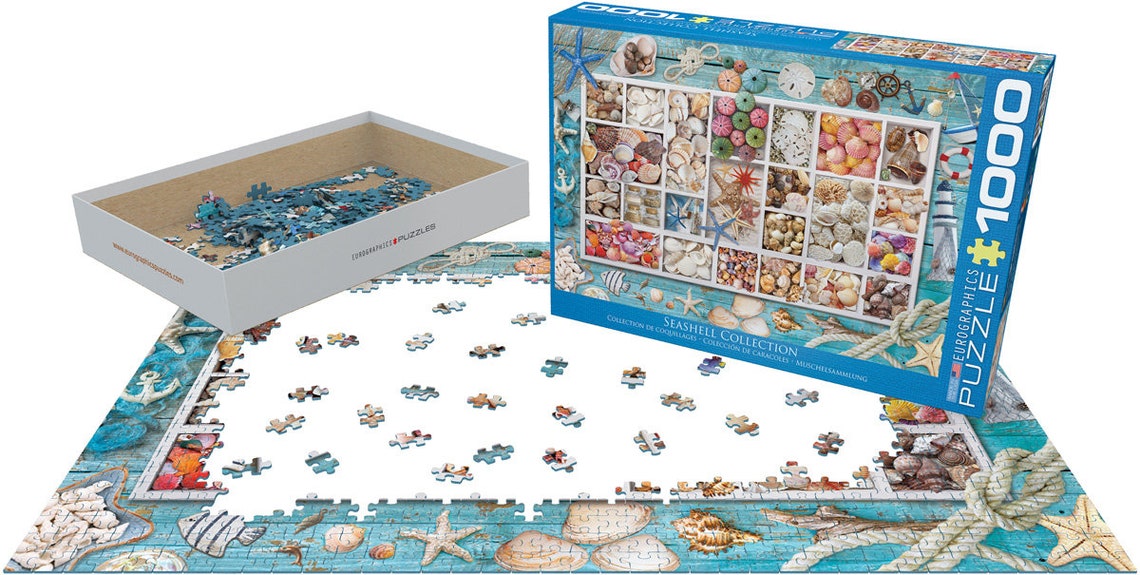 Seashell Collection 1000piece Puzzle Etsy