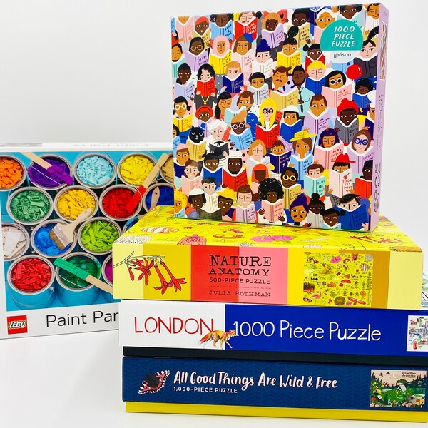 FIVE (5) Jigsaw Puzzle Bundle Deal Set, includes FOUR (4) 1000 Piece Puzzle and One (1) 500 Piece Puzzle